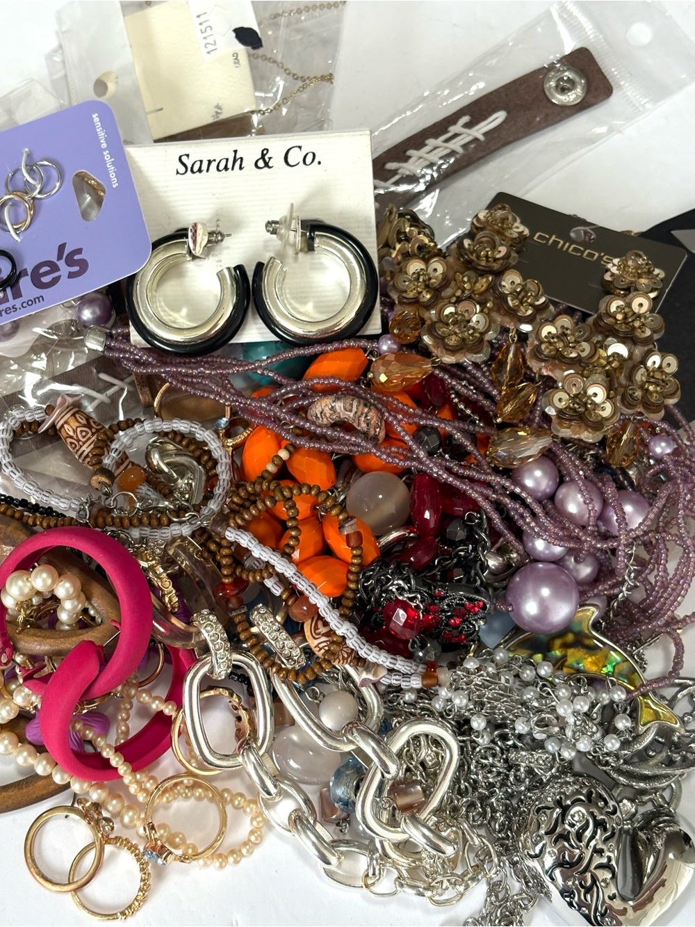 Craft Flawed Lot Jewelry Bag 1.9 lbs Bag #46
